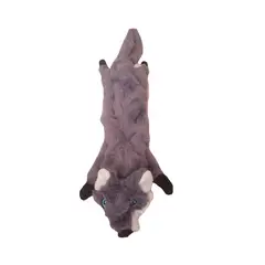 SOLEPET - Peluche En Felpa Para Perro Mordedor Con Sonido Gris