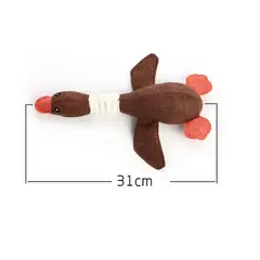 SOLEPET - Pato De Tela Para Perro Con Sonido Color Café