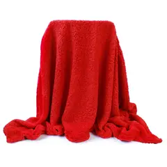 BANZAY - Manta Cobija Borrego 160x230 Rojo