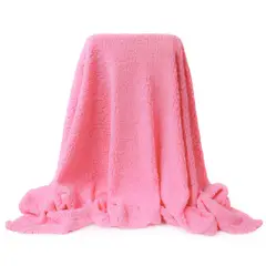 BANZAY - Manta Cobija Borrego 160x230 Rosado
