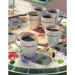 undefined - Mug 6 Unidades Con Base Bambu