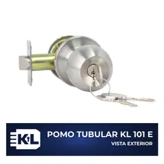 KL SECURITY - Pomo En Acero Tubular Para Entrada Principal