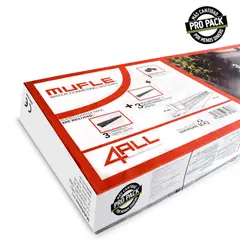 ACO - Kit Canal Drenaje Polietileno Negro Plástico