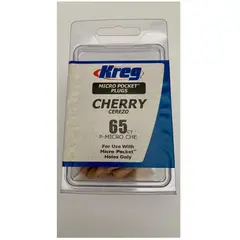 KREG - Micro Tapones de Madera Cerezo Cantidad 65