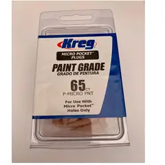 KREG - Micro Tapón de Madera Neutra Cantidad: 65