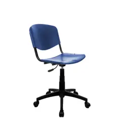INTERTRADE - Silla De Escritorio Giratoria Azul Rey