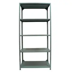 CRUZ - Estantería Metálica 5 Niveles 180x90x40 cm Gris 400 Kg