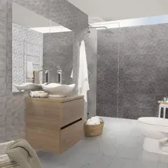 CORONA - Pared Cerámica Abril Estructurada Gris Oscuro 30x60cm 1.44 m2