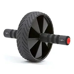 SPORTFITNESS - Rueda Abdominal En Acero Encauchetado Capacidad 100 Kg