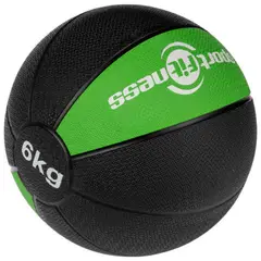 SPORTFITNESS - Balón Medicinal De Rebote De 2 Kg Color Negro/Verde