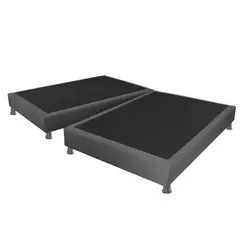 DORMILANDIA - Base Cama Dividida 25x120x190 Gris