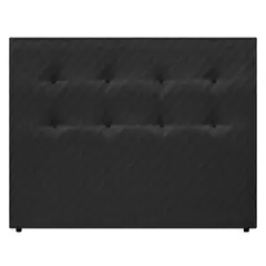 DORMILANDIA - Cabecero Dublín para Cama Queen 110X160X7 Negro