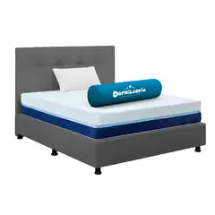 DORMILANDIA - Mega Combo Colchón 100x190 Multisleep Gris