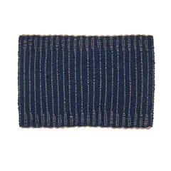 JUST HOME COLLECTION - Individual Tejido Mimbre Azul