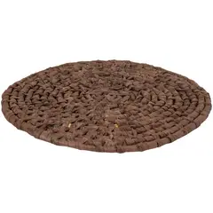 JUST HOME COLLECTION - Individuales Redondo 38cm Natural Café