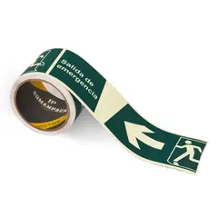 HUMANPACK - Cinta Autoadhesiva Luminosa Salida Izq 80mmx5mt