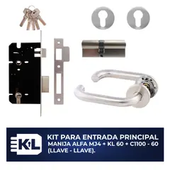 KL SECURITY - Cerradura Inc Kl60s + C1100-60 +Manija Alfa Mj4