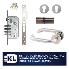 KL SECURITY - Cerradura Inc Kl200-60s+C1100-60+Manija Alfamj4