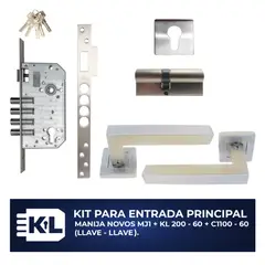 KL SECURITY - Cerradura Inc Kl200-60s + C1100-60+Manija N Mj1