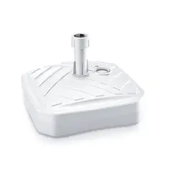 MARRES - Base Parasol Plástico Blanco 39 X 39 X 13 Cm
