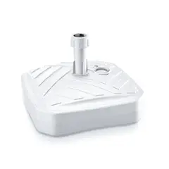 MARRES - Base Parasol Plástico Blanco 39 X 39 X 13 Cm