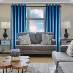 CASA BONITA - Cortina Blackout 70% Báltica Azul 200 X 230 cm