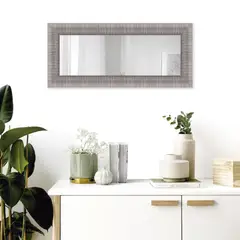 JUST HOME COLLECTION - Espejo Ancho 90.1-100 cm Alto 40-50 cm Florencia Plata