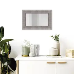 ULTRAMAR - Espejo Ancho 60.1-70 cm Alto 40-50 cm Florencia Plata