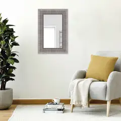 ULTRAMAR - Espejo Ancho 40-50 cm Alto 60.1-70 cm Florencia Plata
