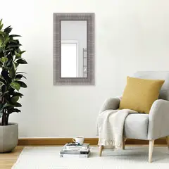 ULTRAMAR - Espejo Ancho 40-50 cm Alto 70.1-80 cm Florencia Plata