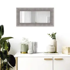 ULTRAMAR - Espejo Ancho 80.1-90 cm Alto 40-50 cm Florencia Plata