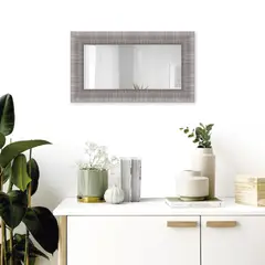 ULTRAMAR - Espejo Ancho 70.1-80 cm Alto 40-50 cm Florencia Plata