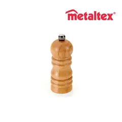 METALTEX - Pimentero En Madera Aceroinox Molino Ceramica 10Cm