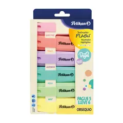 PELIKAN - Resaltadores Pastel de Colores Pague 5 Lleve 6