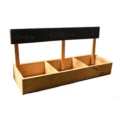 GENERICO - Mueble Para Huerta Casera 3 Niveles Pino 29X17Cm