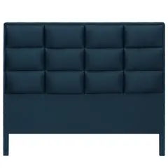 DORMILANDIA - Cabecero para Cama Colchones King Londres Azul