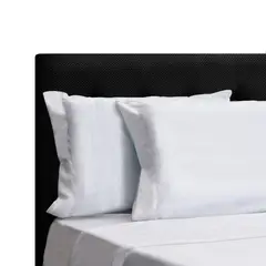 DORMILANDIA - Juego de Sábanas Embozada King 200x200 Blanco