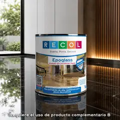 GENERICO - Resina Epoxica para Interior Tipo Porcelanato Liquido Epoglass Recol 1 galón