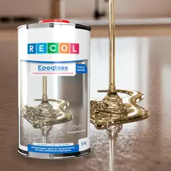GENERICO - Catalizados para Resina Epoxica Tipo Procelanato Liquido Epoglass Recol 1/4 galón
