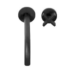 STYLOS EN BRONCE - Grifería Lavamanos Pared Interior Negro Mate