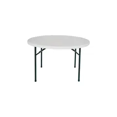 GENERICO - Mesa Plegable Redonda Portafolio Plástica Polietileno 121Cm Redonda Simple Spaces