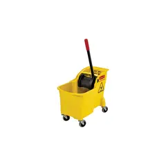 RUBBERMAID - Cubeta con Escurridor Integrado para Limpieza Profesional y Eficiente