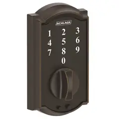 SCHLAGE LOCK - Cerrojo Electrónico de Código 2-3/8 Pulg Bronce