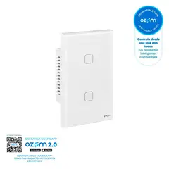 VTA PLUS - Interruptor Doble Inteligente Connect Iot Blanco