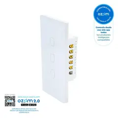 VTA PLUS - Interruptor Triple Inteligente Connect Iot Blanco