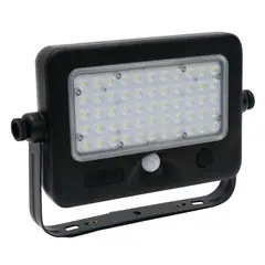 ILUMAX - Reflector Led Solar Con Sensor 10w Luz Fria