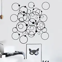 VINILOVERS - Vinilo Bubble Circles 120x120cm