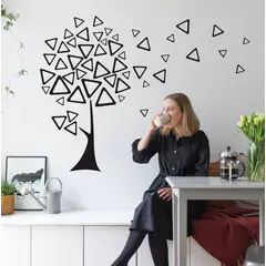 VINILOVERS - Vinilo Árbol Triangular 110x150cm