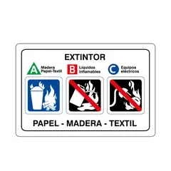 GENERICO - Señal Protección Papel Madera Textil 32.5x22.5cm