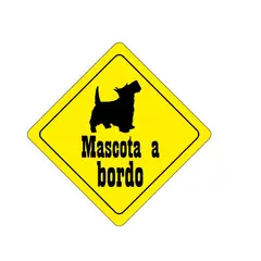 GENERICO - Displays Mascota a Bordo 15x15cm Chupa Fijación